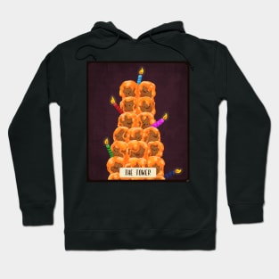 Dessert Tarot card-The Tower Hoodie